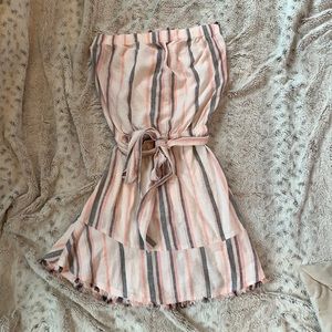 Anthropologie Cloth & Stone strapless mini dress